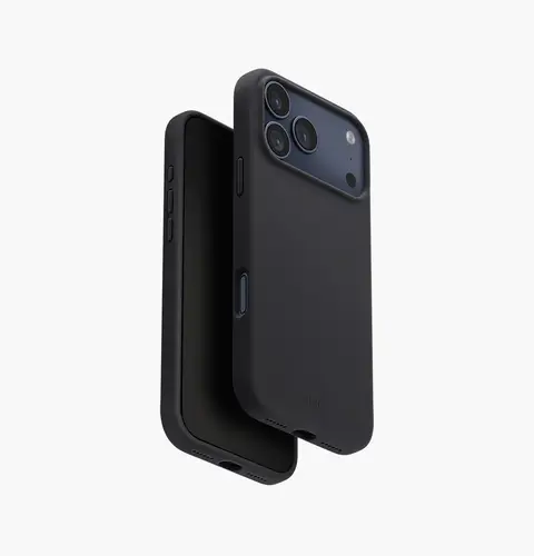 UNIQ LINO SILICONE CASE FOR IPHONE 17 SERIES - CHARCOAL GREY