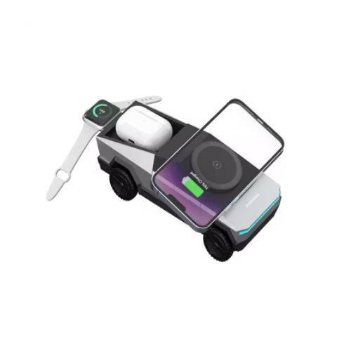 PORODO CYBER DOCK WIRELESS CHARGER WITH ROTATING STAND