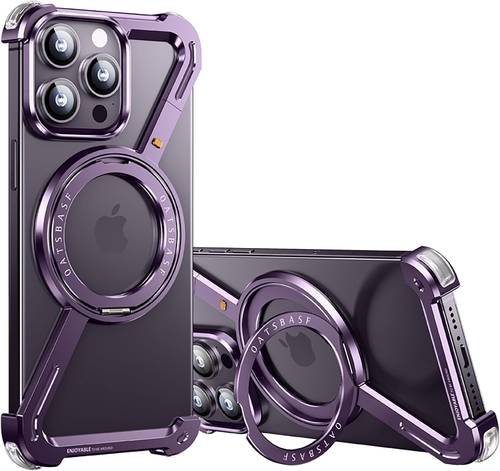 OATSBASF IPHONE 14 PRO/ 14 PRO MAX MINIMALIST Z-SHAPE BUMPER CASE -PURPLE