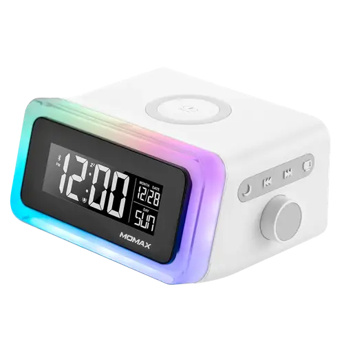 MOMAX Q.CLOCK 2 DIGITAL CLOCK WITH WIRELESS CHARGER