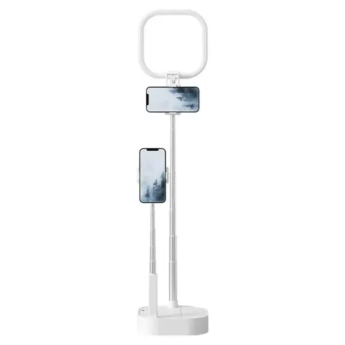 Dual Phone Stand with Square Light – 2nd Edition