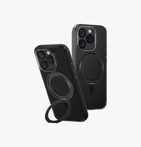 UNIQ IPHONE 16 SERIES SWIVIX ROTATING KICKSTAND CASE- SMOKEY