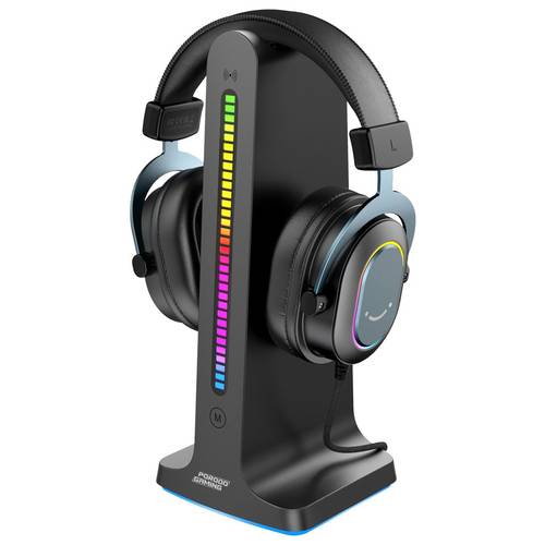 PORODO GAMING HEADPHONE STAND DYNAMIC SOUND LIGHTING 