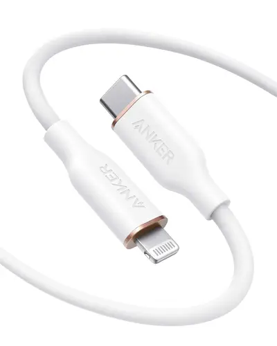 ANKER POWERLINE III FLOW USB-C TO LIGHTNING CONNECTOR 2 METER WHITE