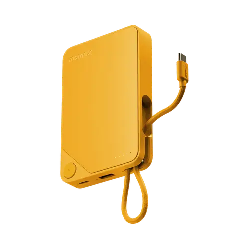 MOMAX 1-POWER X 10,000 MAH BATTERY PACK WITH BUILT-IN USB-C CABLE