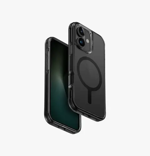 UNIQ IPHONE 16/16 PLUS COMBAT TRIPLE-LAYERED PROTECTIVE CASE -SMOKEY