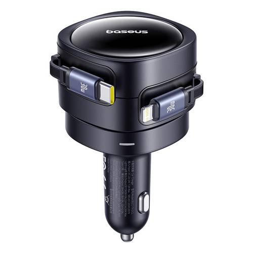 BASEUS ENJOYMENT MAX CAR CHARGER C+L CABLES 90W