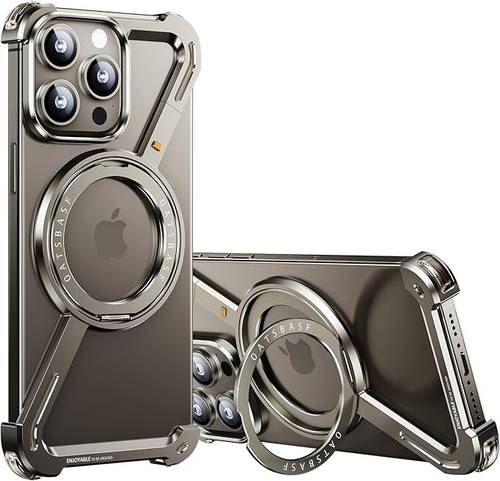 OATSBASF IPHONE 15 PRO/15 PRO MAX MINIMALIST Z-SHAPE BUMPER CASE -TITANIUM