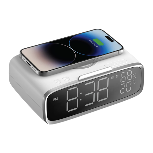 MOMAX Q-CLOCK5 SPEAKER ALARM CLOCK WITH WIRELESS CHARGING