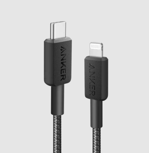 ANKER 322 USB-C TO LIGHTNING BRAIDED CABLE  -BLACK