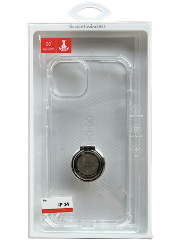 XUNDD IPHONE 14 PRO MAX CLEAR CASE WITH RING - CLEAR