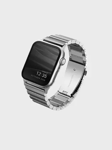 UNIQ STROVA 45/44/42MM ADJUSTABLE STEEL BAND - SILVER