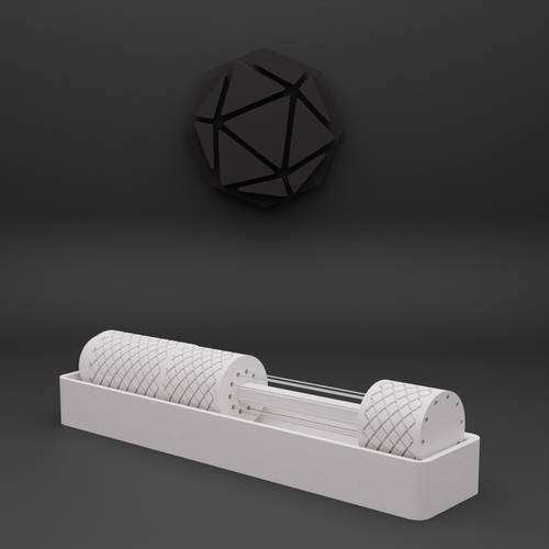 مفكك تكتلات 3D ابيض 