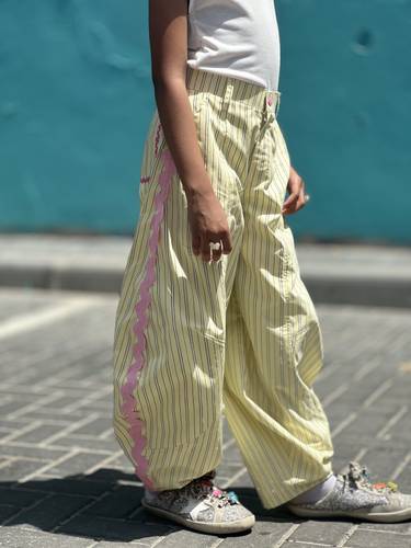 Balloon pants (yellow butter & pink)