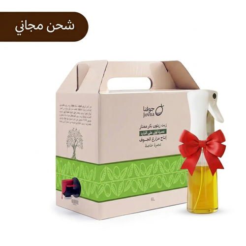 6 لتر زيت زيتون بكر عصره اولى بارد بكر ممتاز (عصرة خاصة)