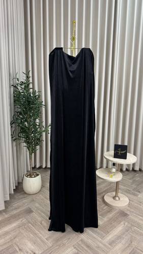 فستان سهره مع بشت مخمل  - S