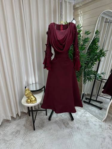 فستان ناعم مورد  - 3XL - عودي 