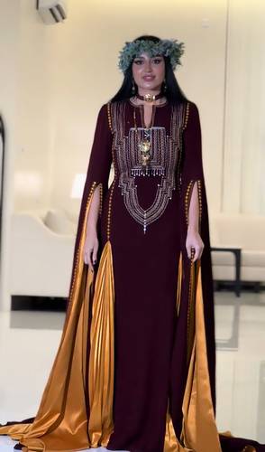 جلابيه عسيري فخمه  - S - برغندي