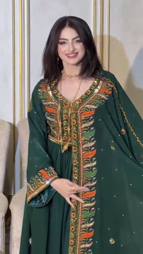 جلابيه سهره مطرزه فخمه  - S