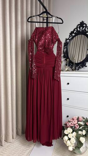 فستان سهره ترتر جورجيت دبل كلوش  - S