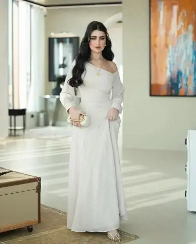 فستان شيفون جورجيت  - S