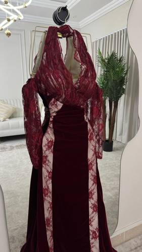 فستان سهره مخمل  - S