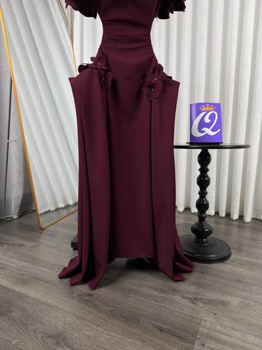 فستان باربي مورد  - عودي  - 3XL
