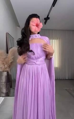 فستان سهره كرنكل كلوش  - S