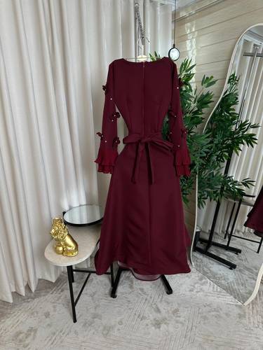فستان ناعم مورد  - 3XL - عودي 