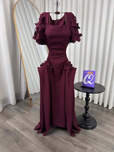 فستان باربي مورد  - عودي  - 3XL
