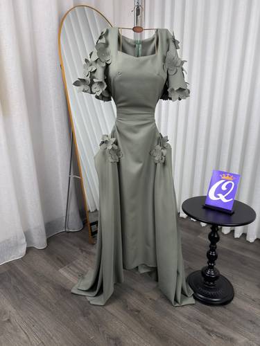 فستان باربي مورد  - عودي  - 3XL
