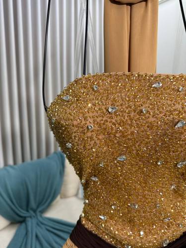فستان سهره مطرز  - S