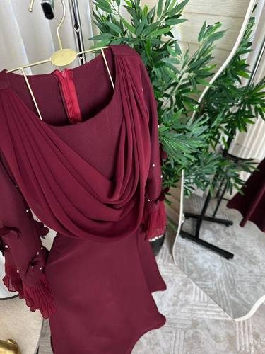 فستان ناعم مورد  - 3XL - عودي 