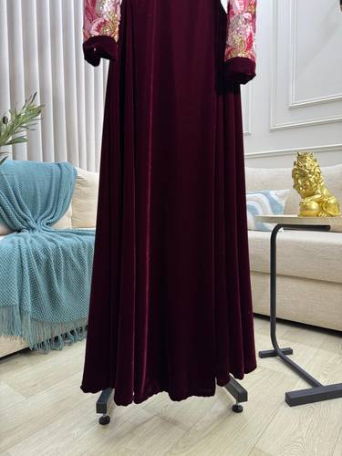 فستان سهره مخمل  - S