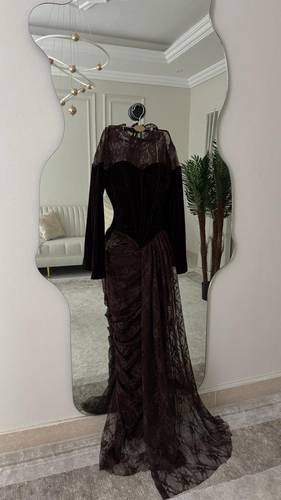 فستان سهره مخمل  - S