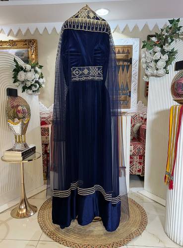 جلابيه تراثيه 3 الوان  - احمر  - 3XL