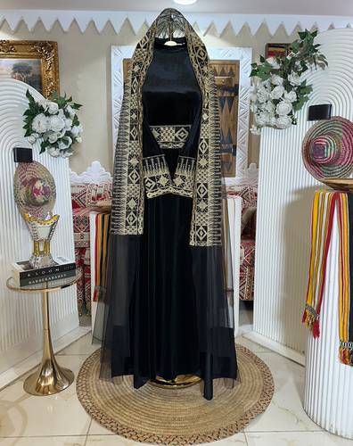 جلابيه تراثيه 3 الوان  - احمر  - 3XL