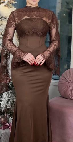 فستان باربي كورسيه مع دانتيل  - S