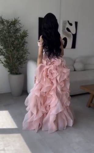 فستان سهره شك  - S