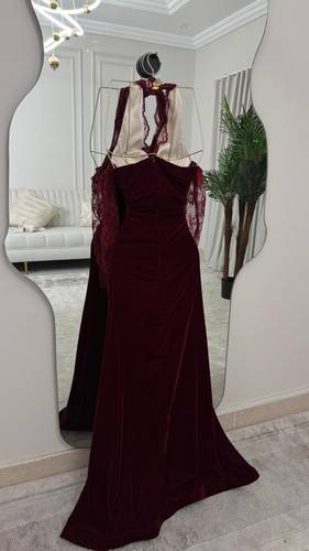فستان سهره مخمل  - S