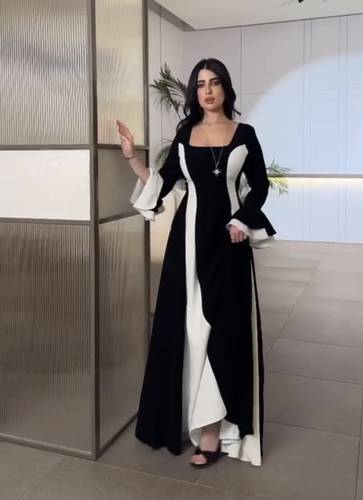 فستان سهره ناعم كلوش   - S