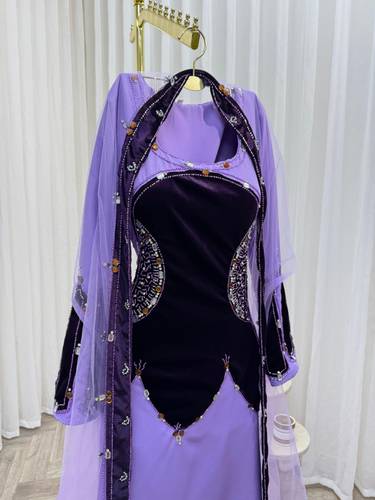 فستان سهره مع بشت تل  - S