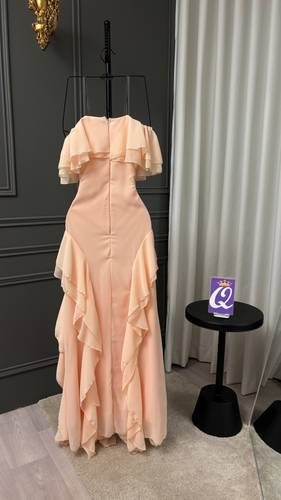 فستان ناعم شيفون  - 3XL - خربزي