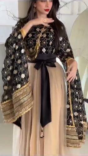 جلابيه سهره  - 3XL - بيج
