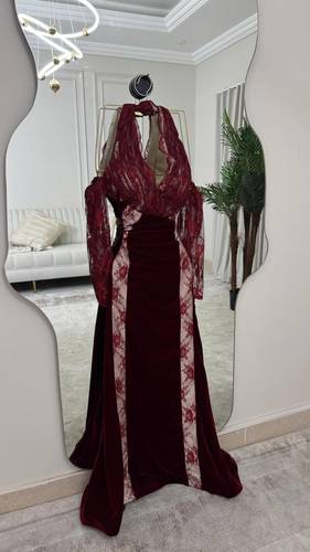 فستان سهره مخمل  - S