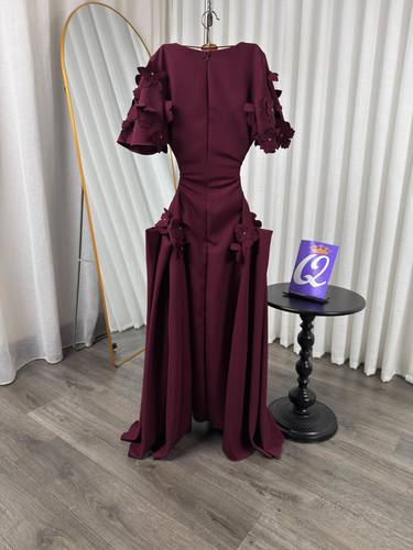 فستان باربي مورد  - عودي  - 3XL