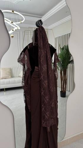 فستان سهره بشال  - S