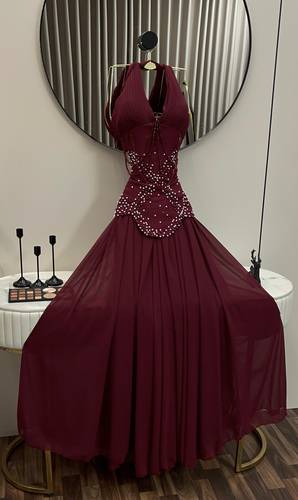 فستان سهره احمر  - S