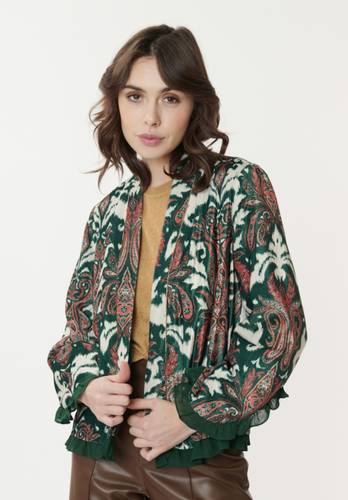 Blazer en Velours Imprimé Paisley CENDRILLON