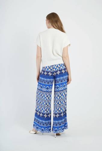 بنطال DERHY الفرنسي – Pantalon BENEDICTE واسع بطبعات إثنية بوهو